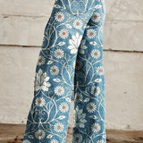 FLOR | PANTALONI CON STAMPA PRIMAVERILE