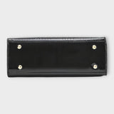 Olivia - Borsa a mano in pelle lucida effetto coccodrillo