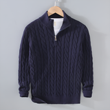 Anthony | Pullover mezza zip torciglione