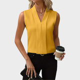 Roma | Blusa Senza Maniche Con Collo A V