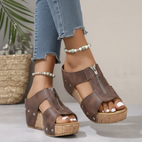 Gigi - Sandali Comodi con Zeppa alla Moda