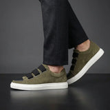 Andrea - Sneakers in Camoscio con Fibbia Elegante