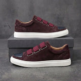 Andrea - Sneakers in Camoscio con Fibbia Elegante