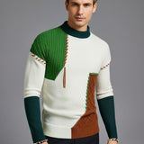 Ian | Maglione Elegante a Blocchi di Colore