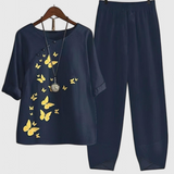Bianca | Completo Chic di Camicia e Pantaloni con Stile Rilassato
