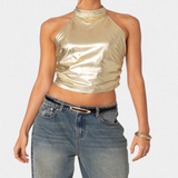 Top Halter Metallico Anna
