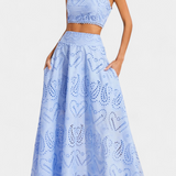 Alice | Danitza Completo Romantico in Pizzo Floreale