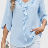 Annemiek Blusa Casual con Taglio Largo e Stile Sofisticato
