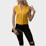 Roma | Blusa Senza Maniche Con Collo A V