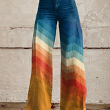 LÈA | PANTALONI RETRÒ CON STAMPA A ZIGZAG