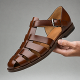 Sandalo Artigianale in Pelle Intrecciata Giorgio