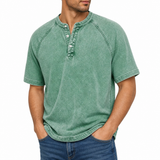 Enzo — Henley Vintage in Cotone Lavato Premium