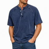 Enzo — Henley Vintage in Cotone Lavato Premium