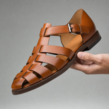 Sandalo Artigianale in Pelle Intrecciata Giorgio
